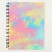 Rainbow Paint Splatter effect roze geel blauw Planner (Voorkant)