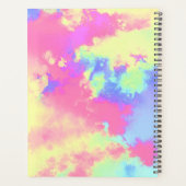 Rainbow Paint Splatter effect roze geel blauw Planner (Achterkant)