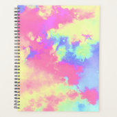Rainbow Paint Splatter effect roze geel blauw Planner (Voorkant)