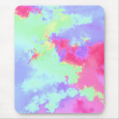 Rainbow Paint Splatter effect Roze groen Muismat (Voorkant)