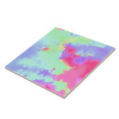 Rainbow Paint Splatter-effect Tegeltje (Zijkant)