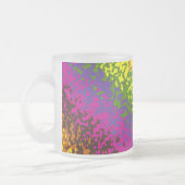 Rainbow Paint Splatter Hippie Earth Tones Abstract Matglas Koffiemok (Links)