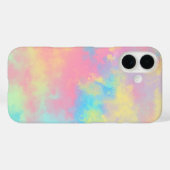 Rainbow Paint Splatter iPhone 16 Hoesje (Achterkant (horizontaal))