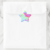 Rainbow Paint Splatter Star Sticker (Tas)