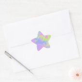 Rainbow Paint Splatter Star Sticker (Envelop)