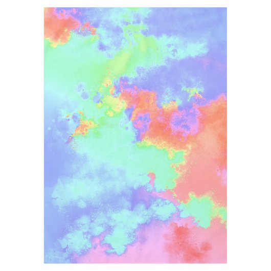 Rainbow Paint Splatter tafelkleed (Voorkant)