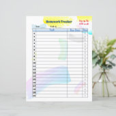 Rainbow Paint Student Homework tracker (Staand voorkant)