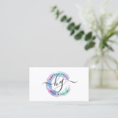 Rainbow Paint Swash Aangepaste Logo haarnagels Visitekaartje (Staand voorkant)