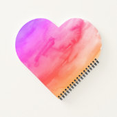 Rainbow Painting Texture Pattern Beach Notitieboek (Achterkant)