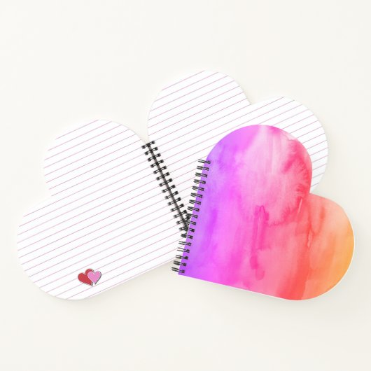 Rainbow Painting Texture Pattern Beach Notitieboek (Binnen)