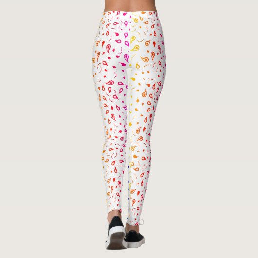 Rainbow Paisley Print Leggings (Achterkant)