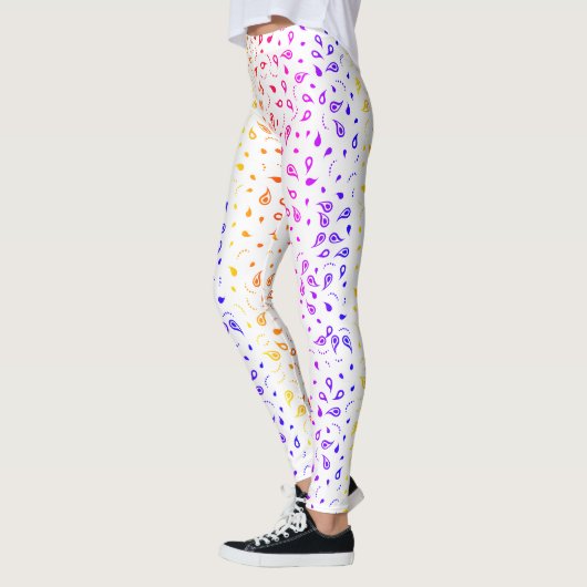 Rainbow Paisley Print Leggings (Links)