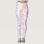 Rainbow Paisley Print Leggings (Voorkant)