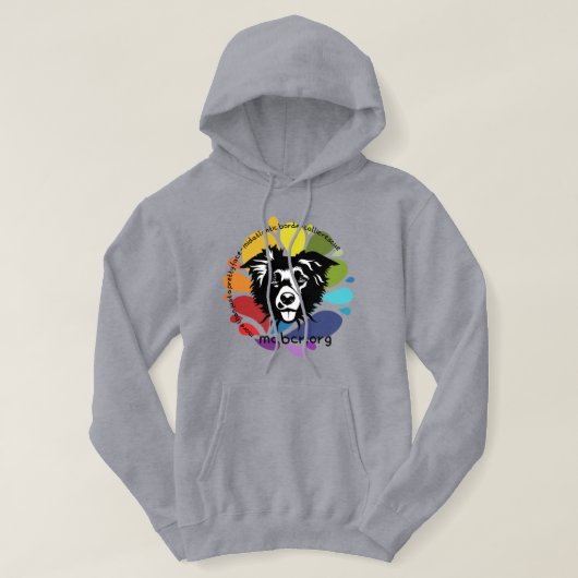 Rainbow palette Basic Hooded Sweatshirt (Design voorkant)