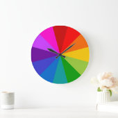Rainbow Palette Wall Clock No Numbers Grote Klok (Huis)