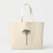 Rainbow Palm Bag Grote Tote Bag (Voorkant)