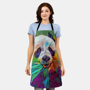 Rainbow panda All-Over Print Apron Schort