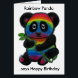 RAINBOW PANDA BIRTHDAY CARD DAUGHTER SON ENZ.<br><div class="desc">Ik heb dit leuke object gemaakt met mijn Rainbow Panda-kunstwerk. Iedereen zou van deze kleurrijke groet-kaart houden! Ook geweldig als cadeau. Bekijk mijn overeenkomende objecten,  inclusief kaarten,  in mijn Pandas-onderafdeling.</div>