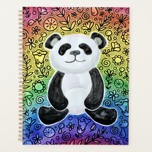 Rainbow Panda Planner (Voorkant)