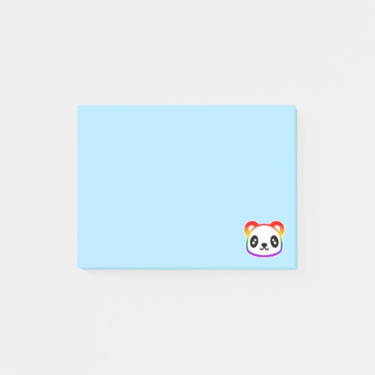Rainbow Panda Post-it® Notes (Voorkant)