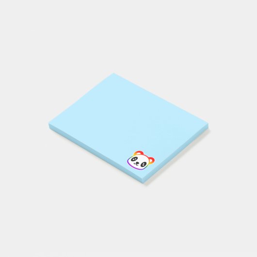 Rainbow Panda Post-it® Notes (Schuin)