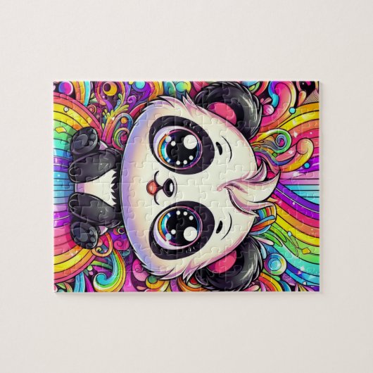 Rainbow Panda puzzel (Horizontaal)