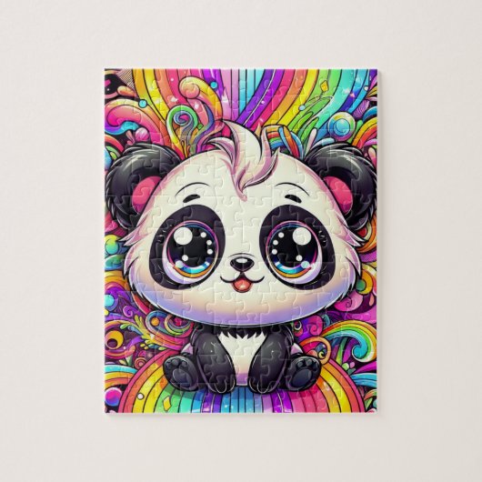 Rainbow Panda puzzel (Verticaal)