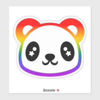 Rainbow Panda Sticker