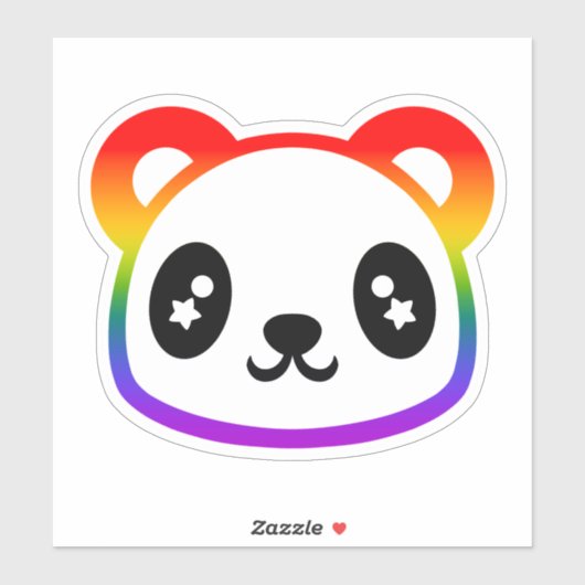 Rainbow Panda Sticker (Vel)