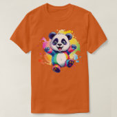 Rainbow Panda T-shirt (Design voorkant)