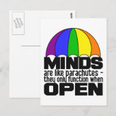 Rainbow Parachute-briefkaart Briefkaart (Voorkant / Achterkant)