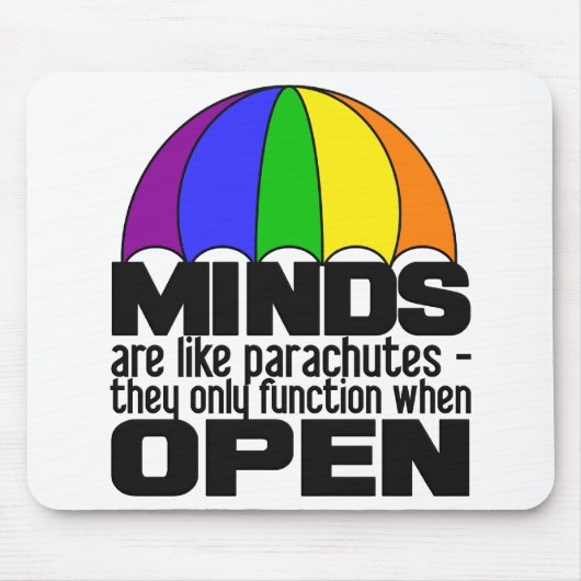 Rainbow Parachute mousepad Muismat (Voorkant)