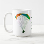 Rainbow Paraglider Graphic Souvenir met Jouw tekst Koffiemok (Links)