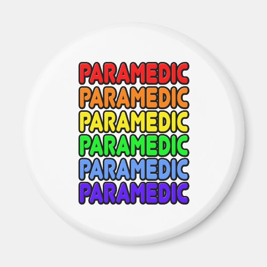 Rainbow Paramedic Magneet (Voorkant)