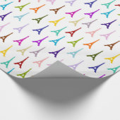 Rainbow Paris Eiffeltoren patroon Cadeaupapier (Hoek)