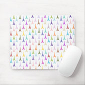 Rainbow Paris Eiffeltoren patroon Muismat (Met muis)