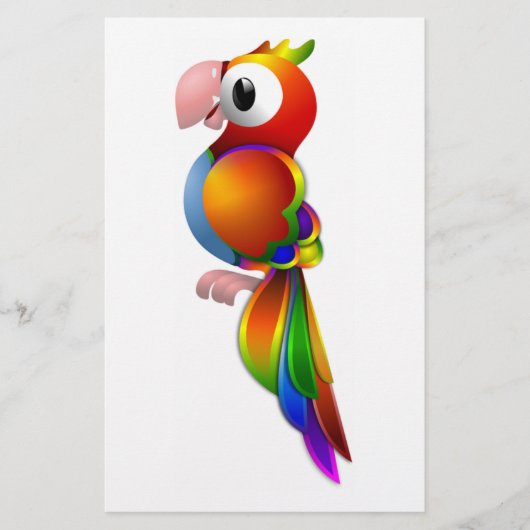 RAINBOW PARROT BRIEFPAPIER (Voorkant)