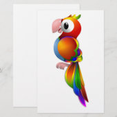 RAINBOW PARROT BRIEFPAPIER (Voorkant / Achterkant)