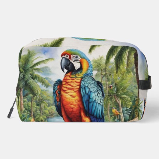 Rainbow Parrot Dopp Kit Toilettasje (Achterkant)