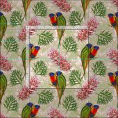 Rainbow Parrot Floral Stof (Delen)