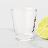 Rainbow Parrot Macaw Shot Glass Shot Glas (Links)