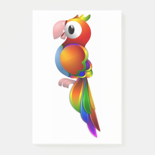 RAINBOW PARROT POST-IT® NOTES (Voorkant)