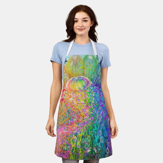 Rainbow Party Apron Schort (Gedragen)