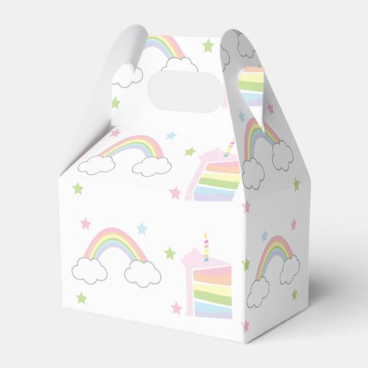 Rainbow Party Bedankt Bedankdoosjes (Achterkant)