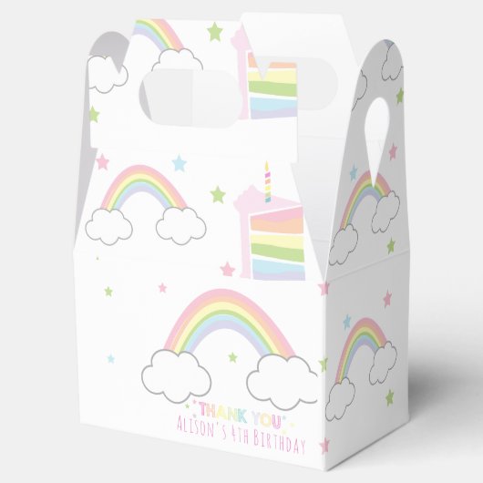Rainbow Party Bedankt Bedankdoosjes (Geopend)