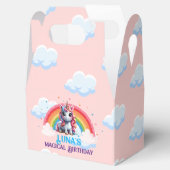 Rainbow Party Eenhoorn Favor Dozen Bedankdoosjes (Geopend)