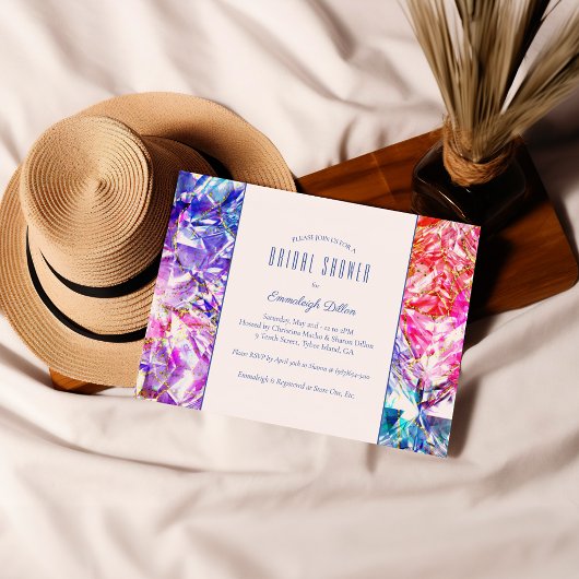 Rainbow Party Kleur Crystal Edelsteen Vrijgezellen Kaart