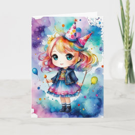Rainbow Party Magic - Verjaardag Kaart