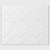 RAINBOW PARTY PATTERN heldere, kleurrijke moderne Cadeaupapier (Vlak)