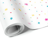 RAINBOW PARTY PATTERN heldere, kleurrijke moderne Cadeaupapier (Rol Hoek)